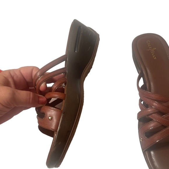 Cole Haan Wedge Open Toed Sandal size 10B - Picture 6 of 9
